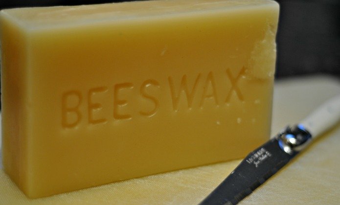 Bees Wax 1 lb block: filtered to 1 micron- cosmetic grade, candle grade