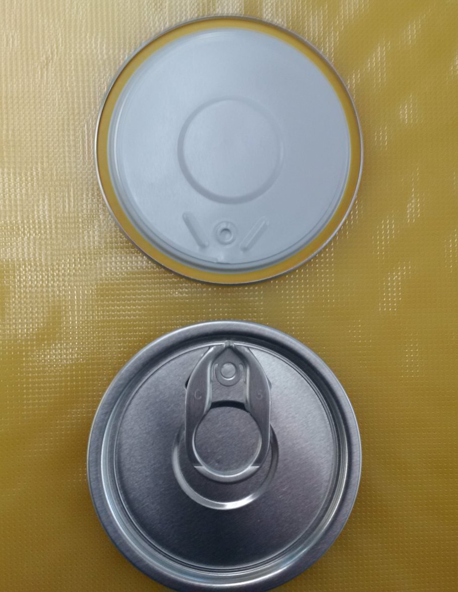 211 Aluminum Food Can Lid with Ezo tab