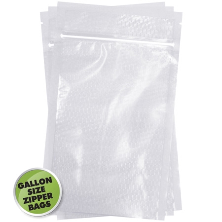 Weston 11" x 16" Gallon Size Zipper Bags - 50/pack