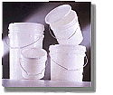 Plastic Pails: 11 Litre, 5 imp Gal, 5 US Gal with lids ($7 and up) call for availablility